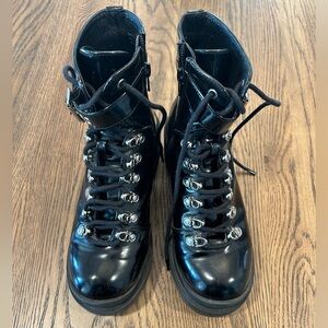 Jeffrey Campbell Moto Boots in black